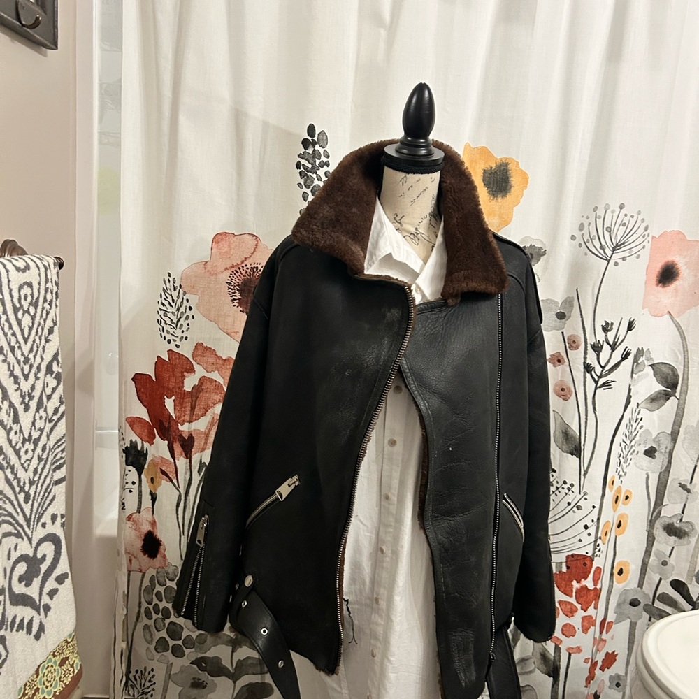 Moto Leather jacket (Camel Skin)